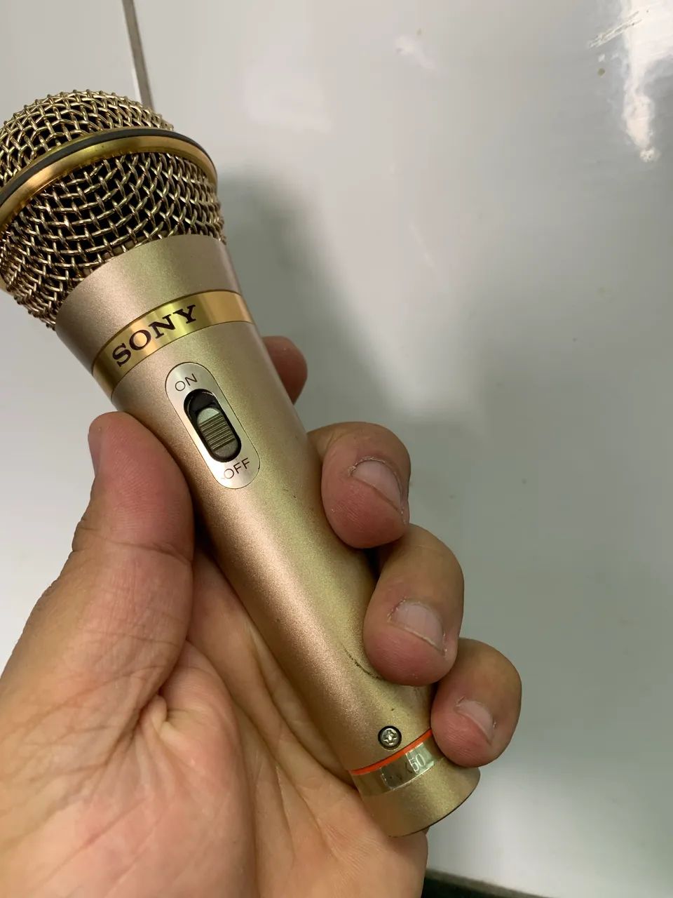 Microfone profissional com fio   F-VX 50 Sony unidirecional