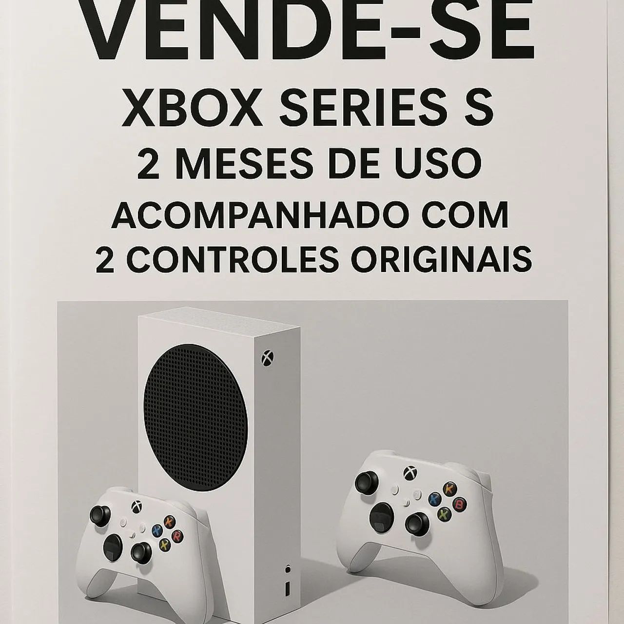 Xbox Series S - 2 meses de uso