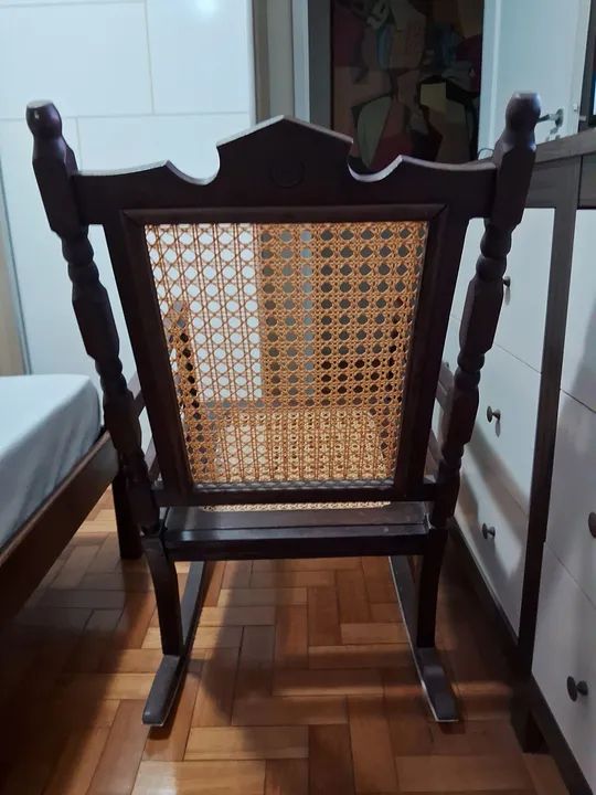 Poltrona de Vime em Madeira Maciça - Foto 6