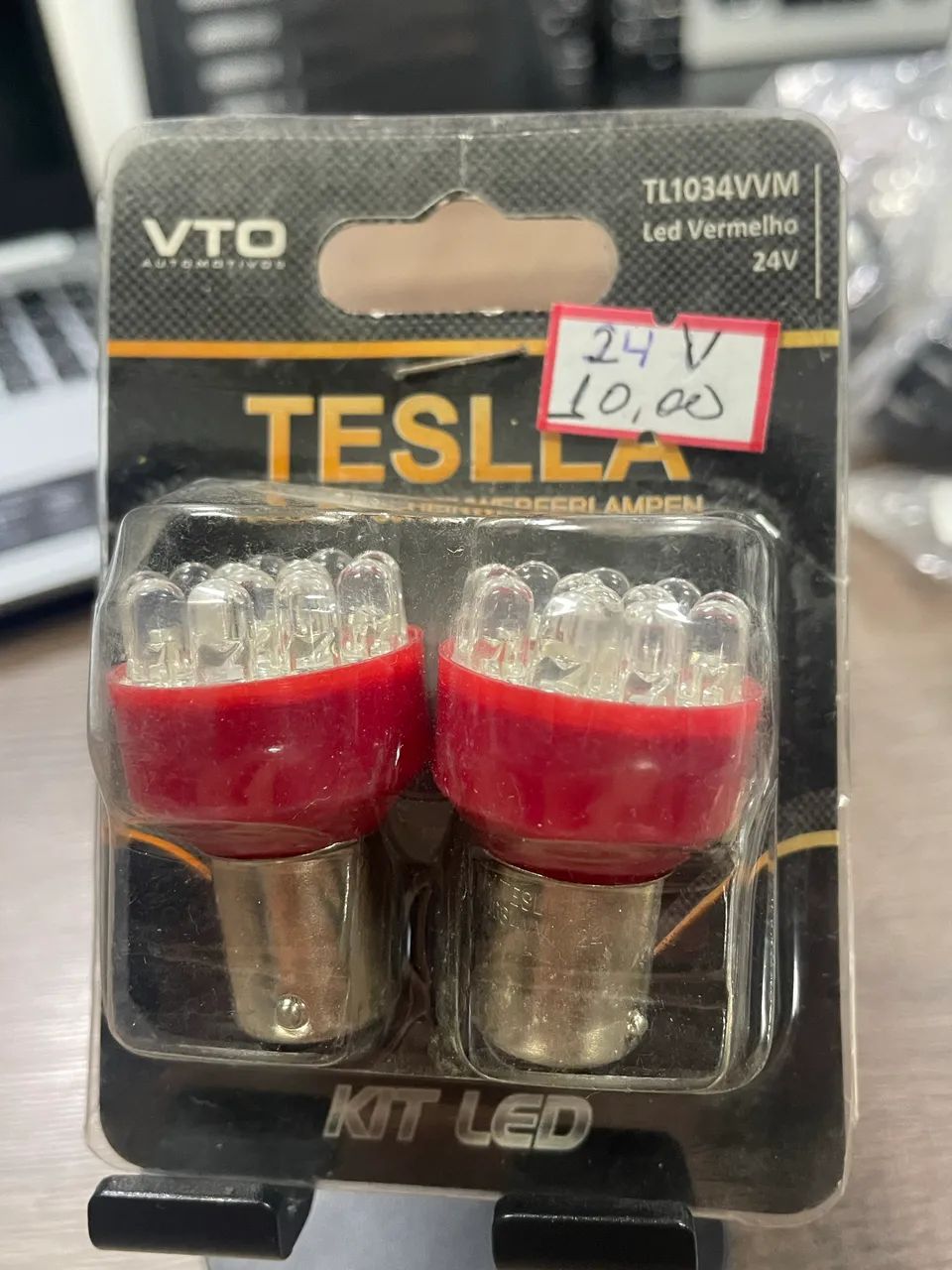 Lâmpadas 24volts LED Teslla 3 pares pinguinho e 2 polos só 30 - Foto 5