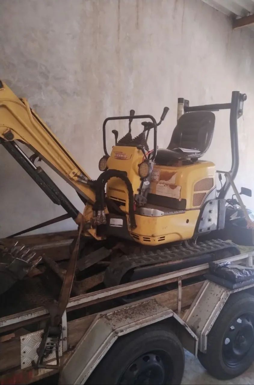 Mini escavadeira Yanmar SV08, 5 conchas  - Foto 4