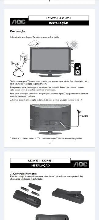 TV AOC - Tela grande, imagem impecável! - Foto 5