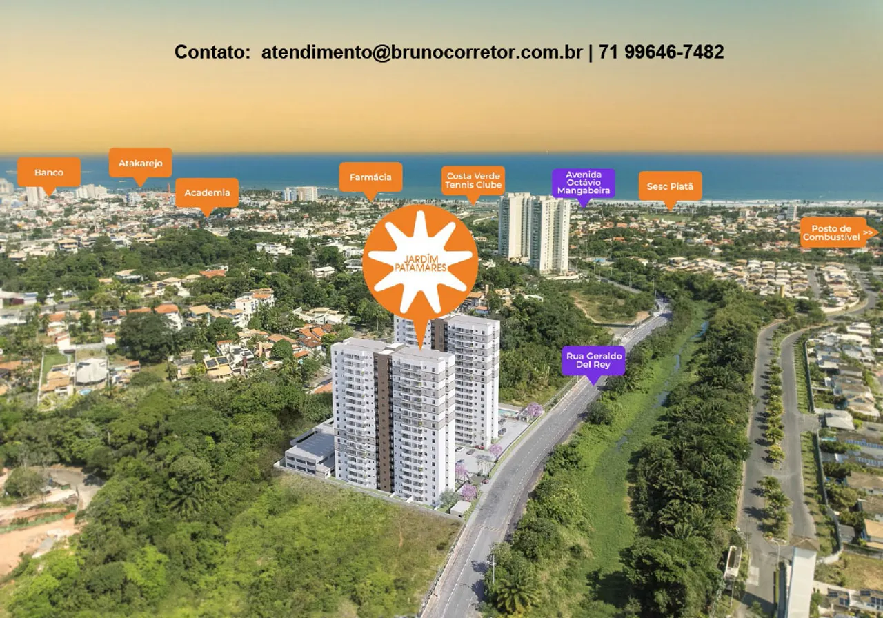APARTAMENTO 02 OU 03 QUARTOS COM SUÍTE EM SALVADOR - JARDIM PATAMARES