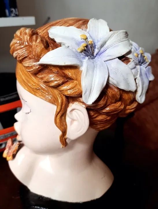 estatueta decorativa inspirada em antiguidade 25cm altura - Foto 6