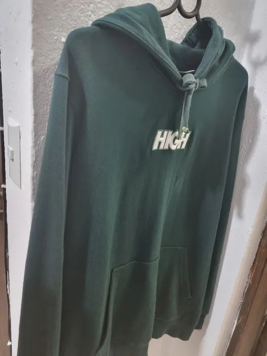 Moletom original High verde musgo USADO - Foto 3