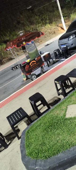 Carrinho de Churrasquinho montado 