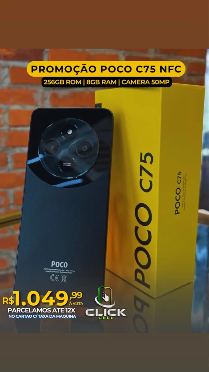 POCO C75 NFC 256GB ROM 8GB RAM