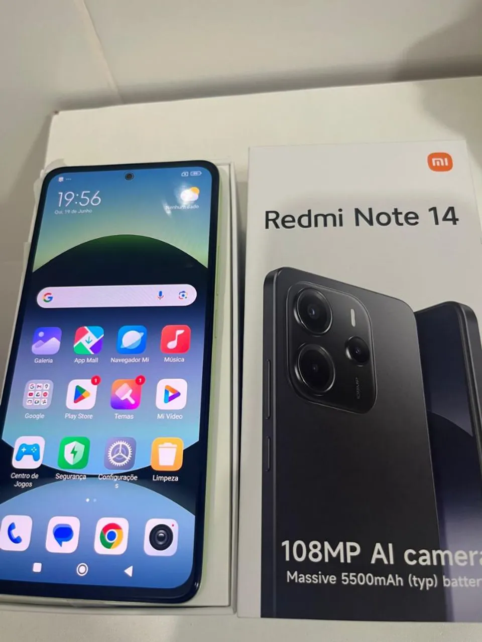 NOTE 14 8GB RAM 256GB MEMÓRIA RESISTENTE A ÁGUA