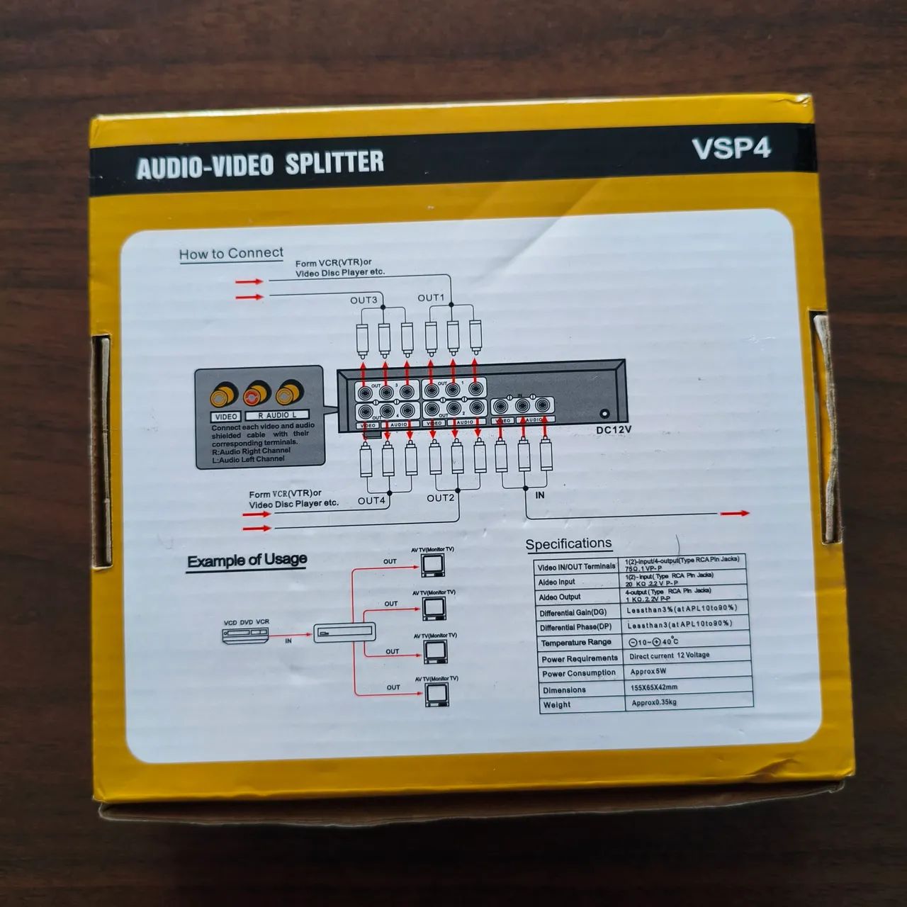 Distribuidor VSP4 Audio-Video Splitter da AV Commander - Foto 4