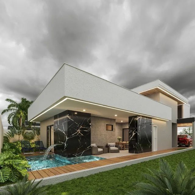 Casa plana com três SUITES  -Eusébio - 143m² - Foto 2