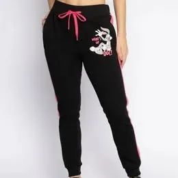 Calça Feminina em Moleton - Tamanho M - Preta e Rosa - Foto 5