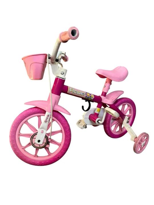 Bicicleta Infantil Rosa Flower