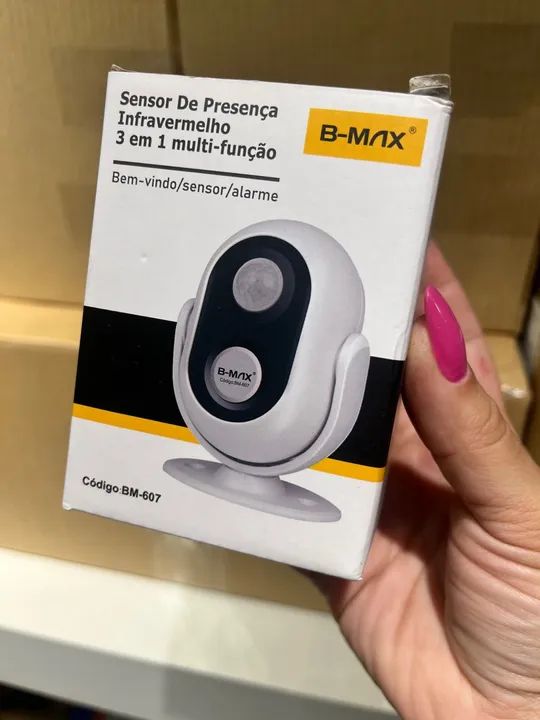 Sensor de Presença Infravermelho 3 em 1 Multi-Função B-Max