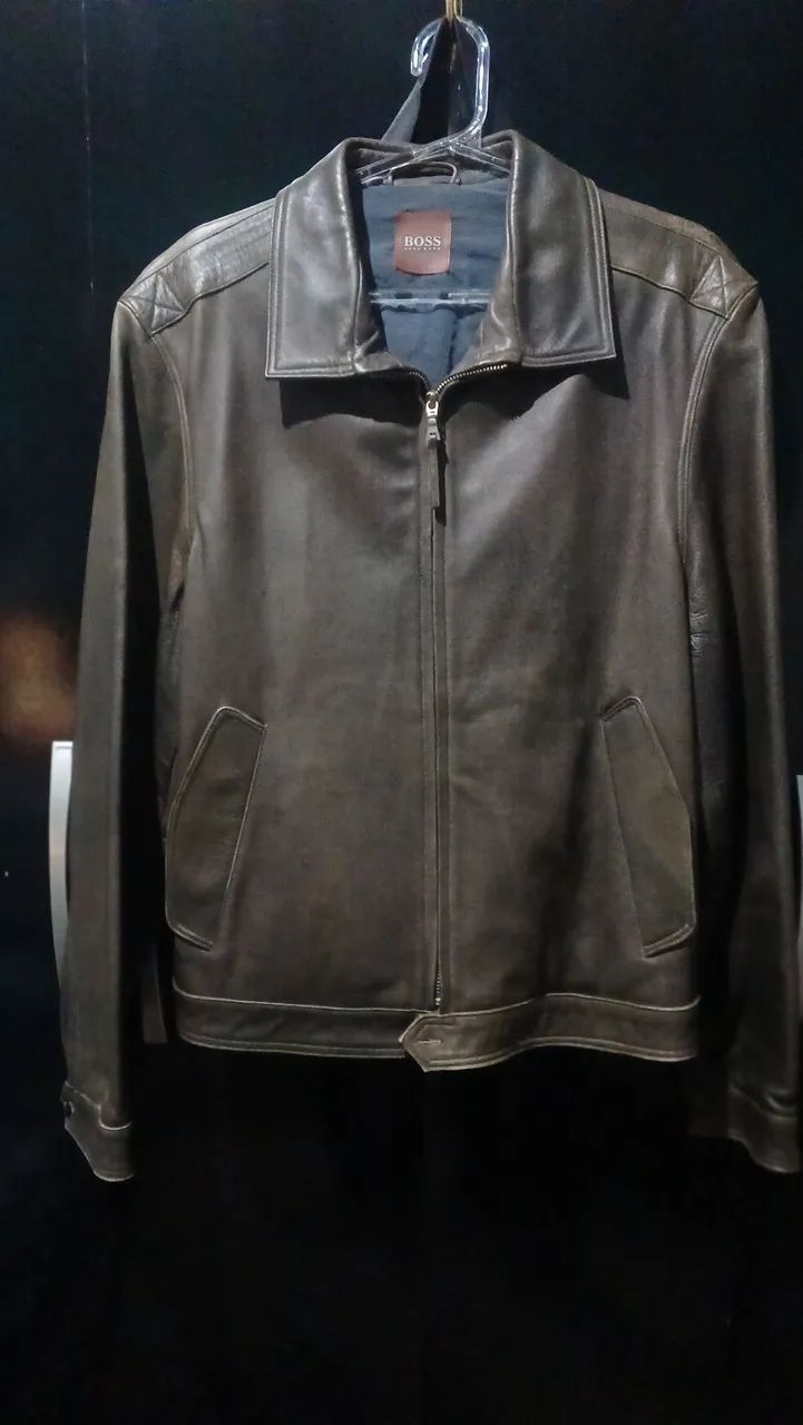 Jaqueta de couro Hugo Boss Roupas Conjunto Habitacional Inácio