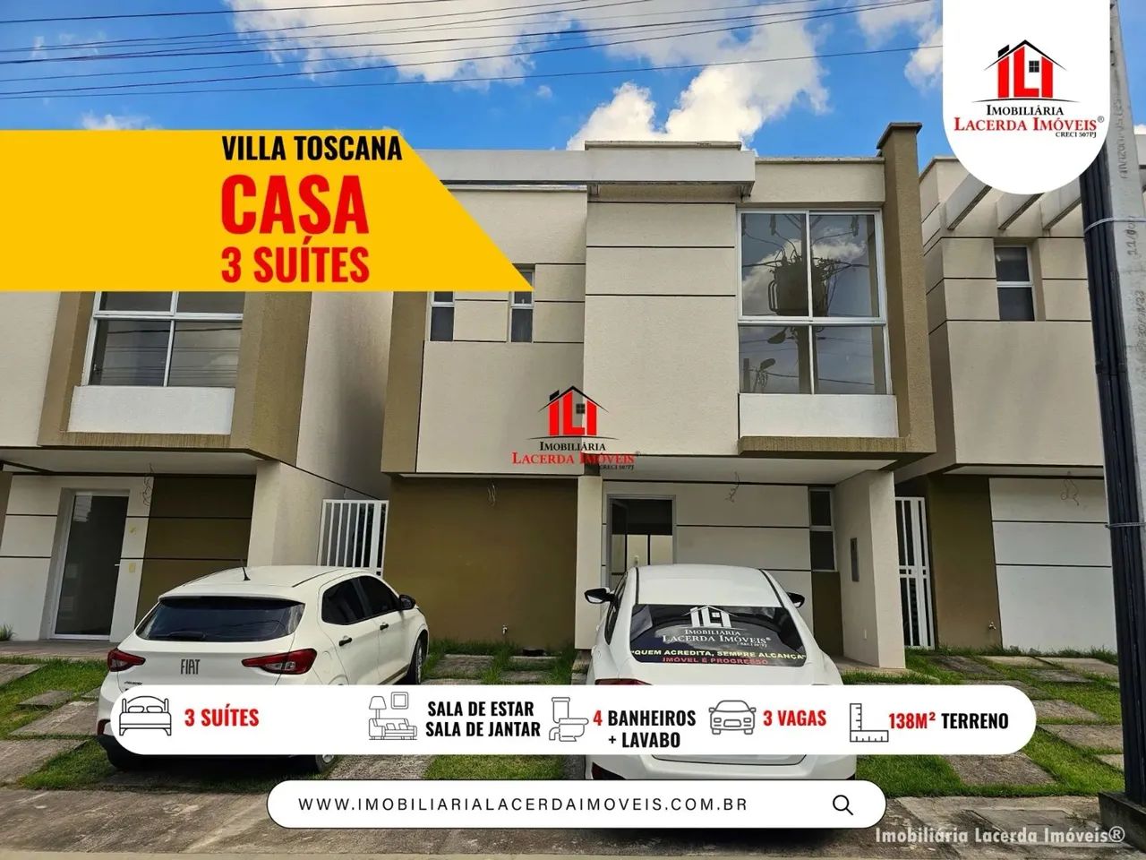 Villa Toscana Residenza Casa Duplex com 3 suítes no Bairro Laranjeiras