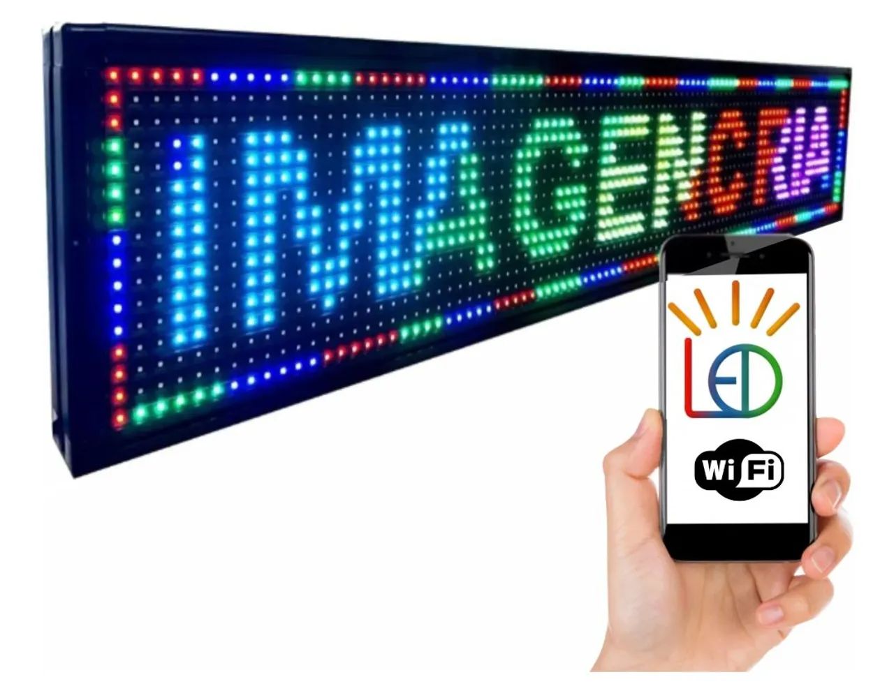 Painel 160 x 40 SL 1647 CP 10 RGB (Honestidade e Qualidade é na JK eletrônicos) - Foto 3