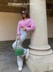 Bolsa ORIGINAL marca ZARA - Verde Matelassê  - Foto 2