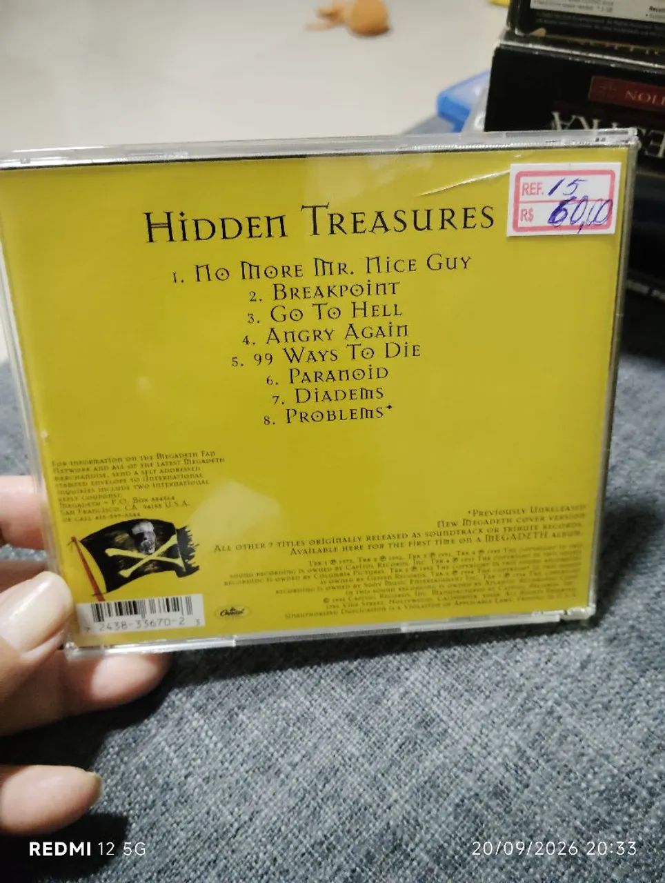 CD MEGADETH HIDDEN TREASURES - Foto 2