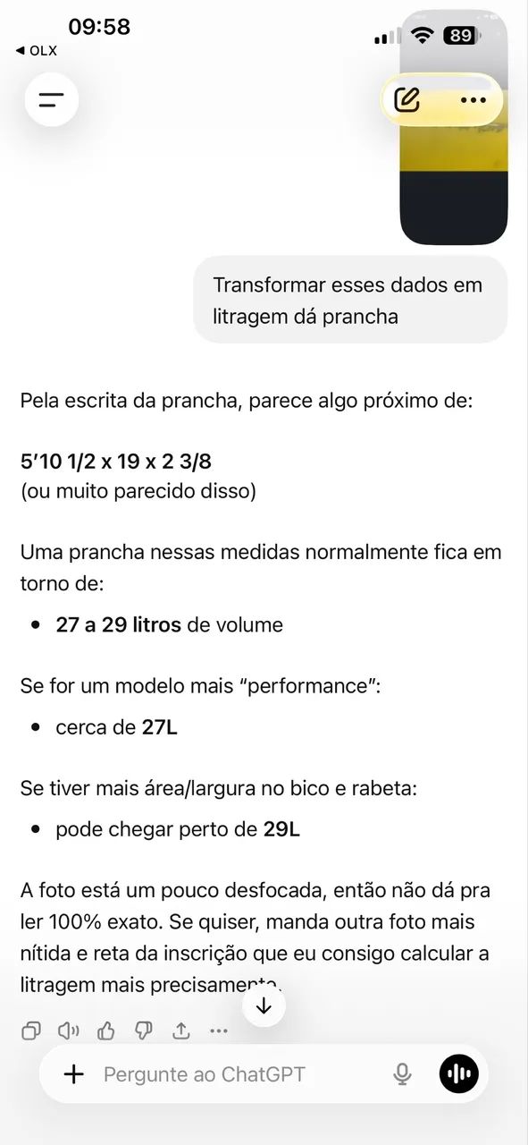Prancha de surf Pena bem conservada  - Foto 6