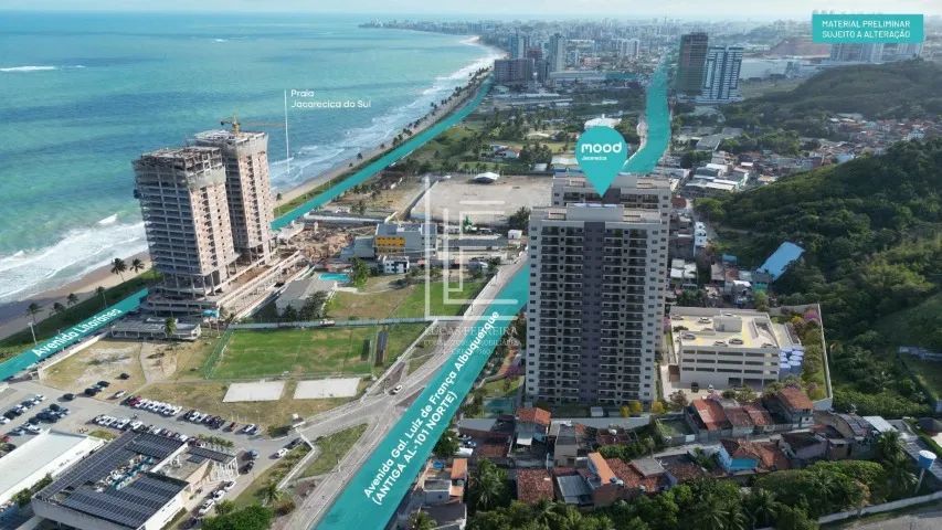 Apartamentos de 2 e 3 quartos a partir de 53m² próximo à praia - Edifício Mood Jacarecica - Foto 2