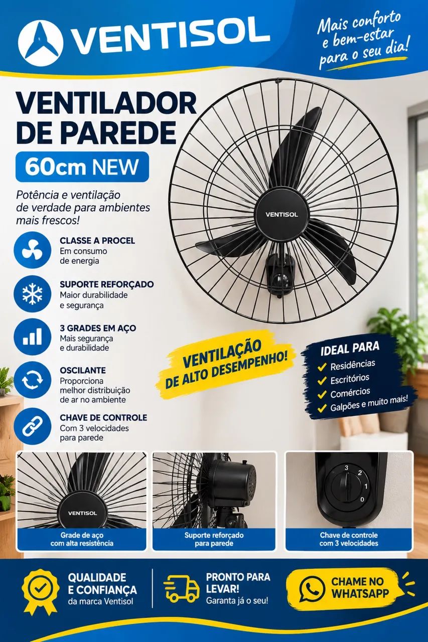 Ventilador de Parede 