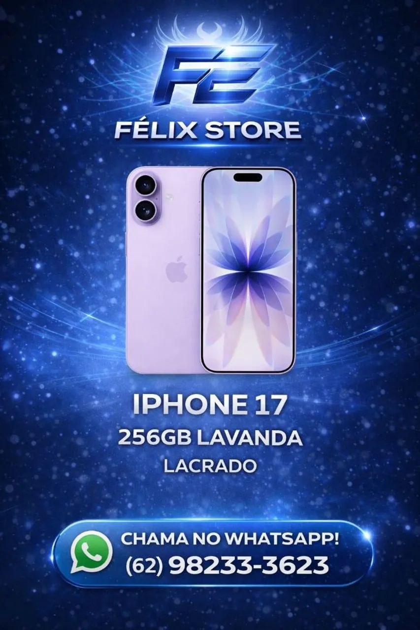 iPhone 17 256GB Novo Impecável