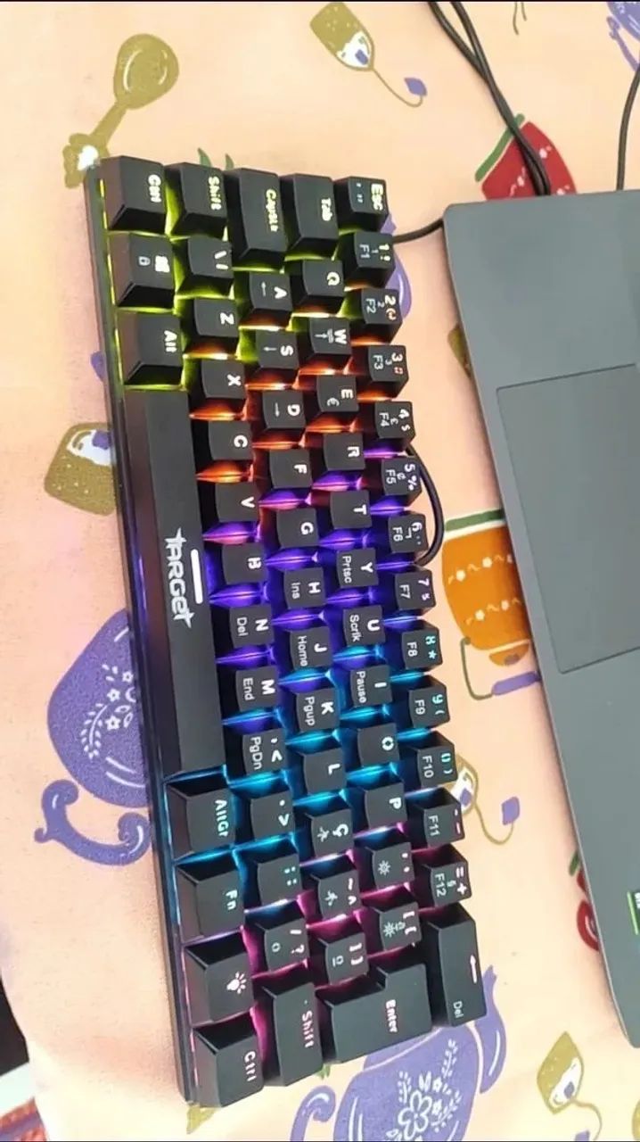 teclado mecanico preto switch brown - Foto 3