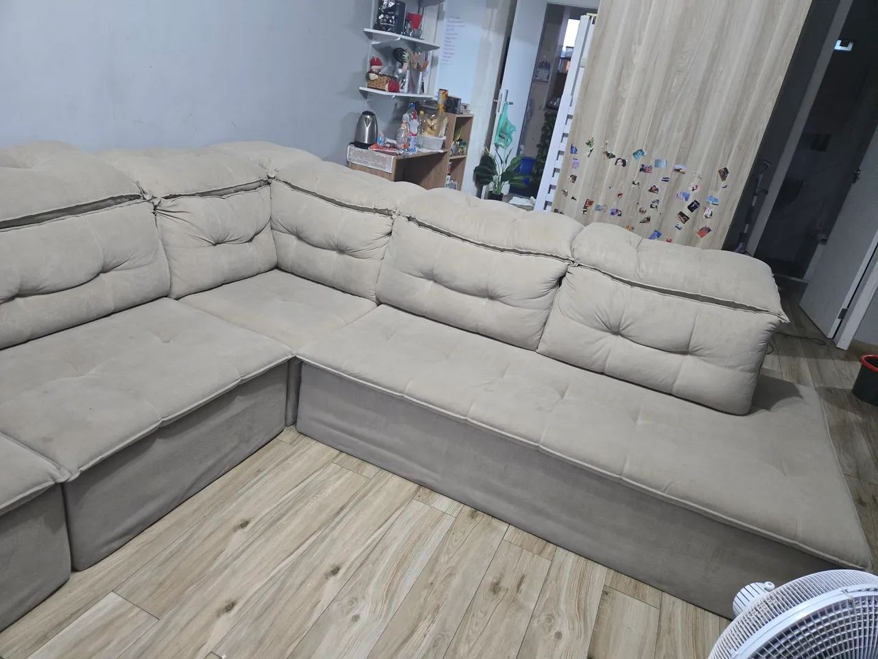 Sofá Sob Medida em L - 8 lugares - Articulado com Tomada/USB - Foto 5