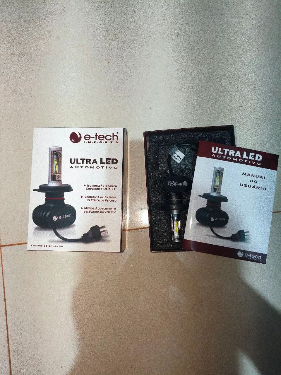 Lâmpada de led H4 super branca - Foto 3