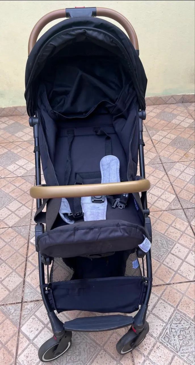 Carrinho de bebê Kiddo Sprint completo, com bebê conforto e base - Foto 4