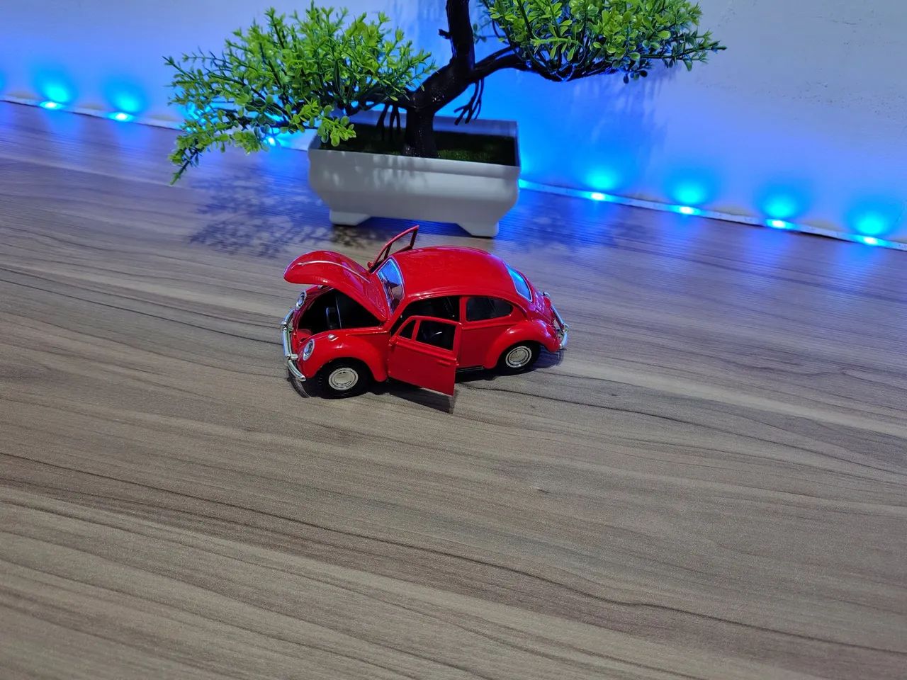 CARRINHO FUSCA VERMELHO MINIATURA COLECIONAVEL  - Foto 3
