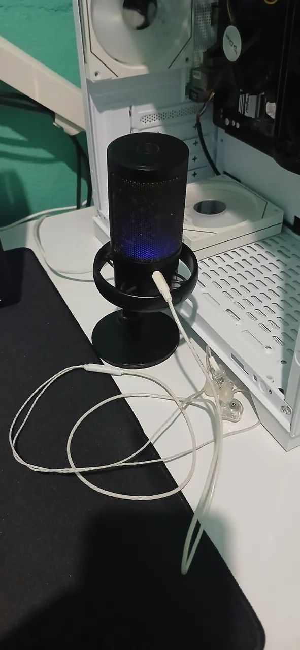 Microfone + fone qkz