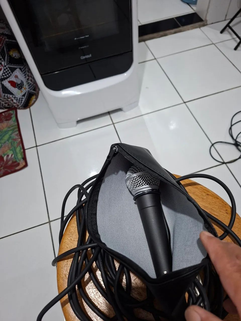 Microfone shure sm58 C/10 m Cabo Santo Ângelo  - Foto 4