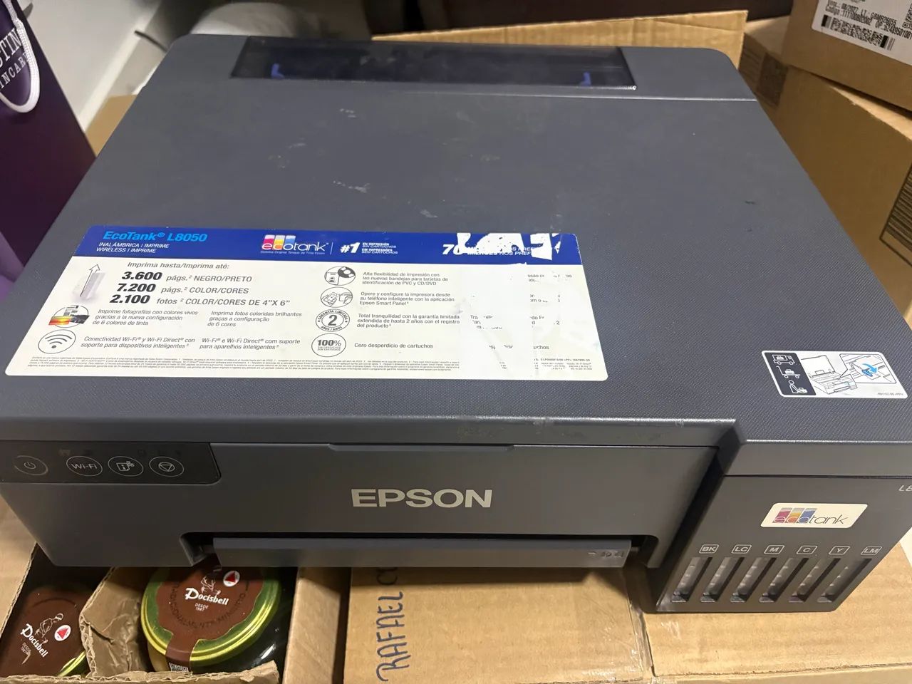 Impressora l8050 com defeito para retirar peças 