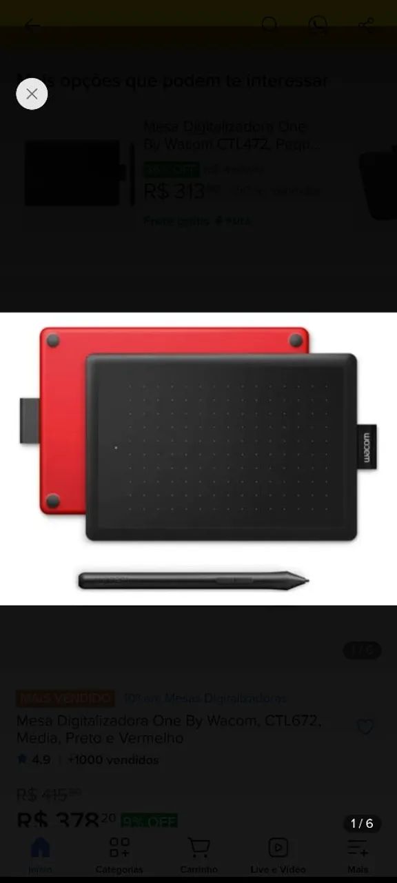 Mesa digitalizadora criativa ? pen tablet creativo - Foto 5
