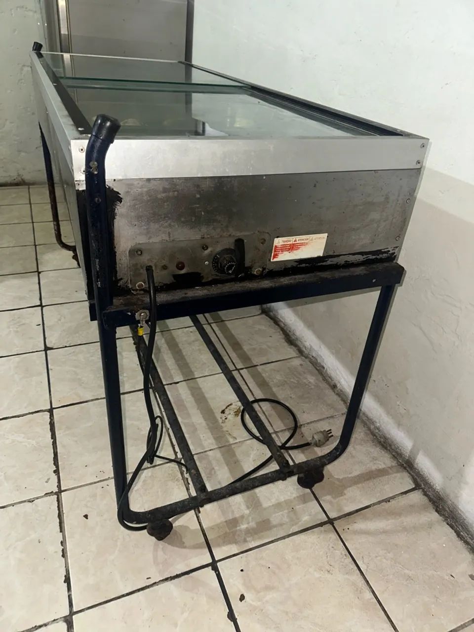 Vitrine Expositora de Alimentos em Inox com Vidro - Foto 2