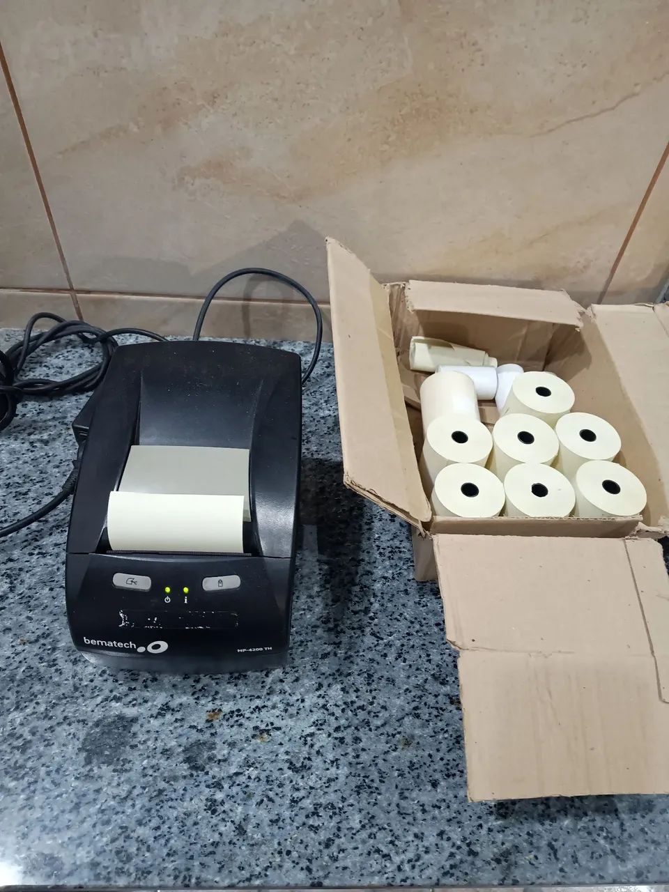 Vendo Impressora Térmica Não Fiscal MP-4200Th com fonte funcionando. - Foto 4