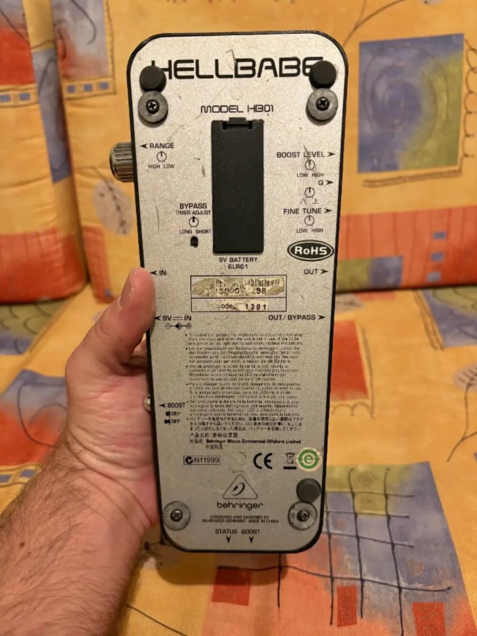 Pedal Wah Behringer Hell Babe - Foto 4