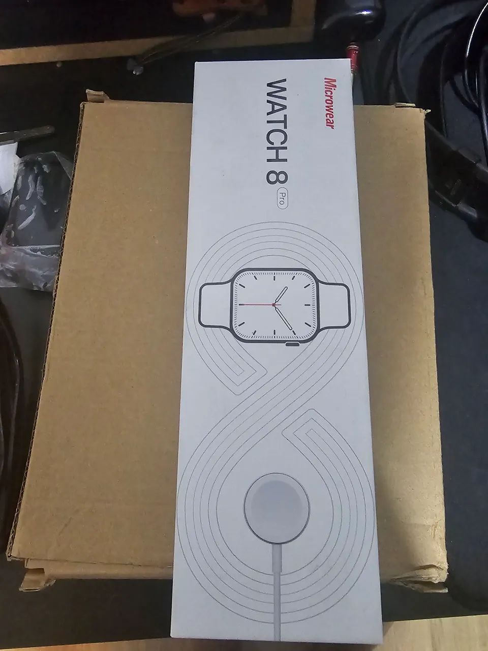 Smartwatch Microwear Watch 8 Pro + 3 Pulseiras - Foto 2