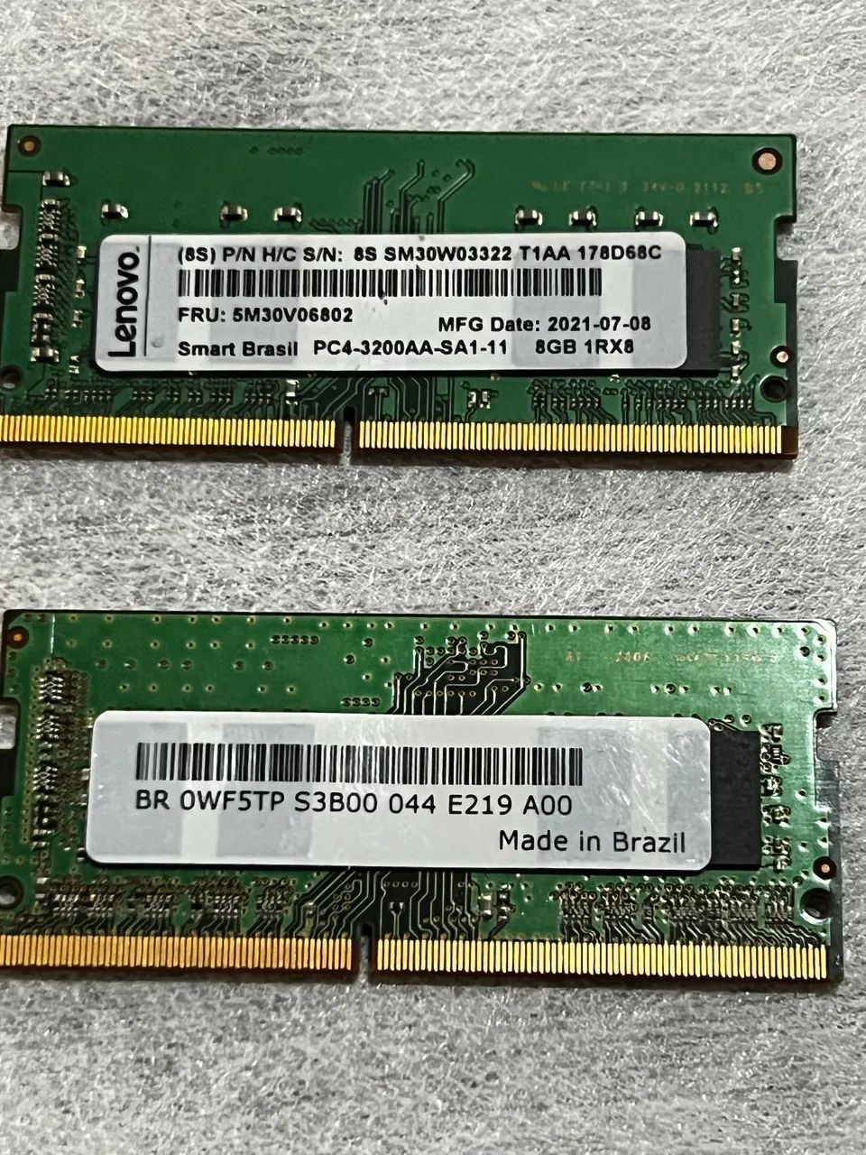 Memória DDR4 8gb notebook 2 pente 