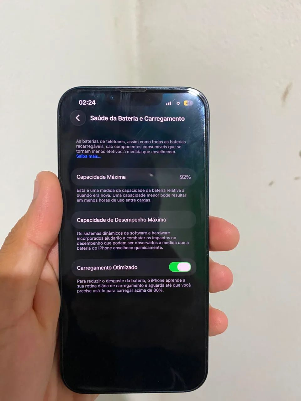 iPhone 13 128GB preto/meia noite 91% - Foto 4