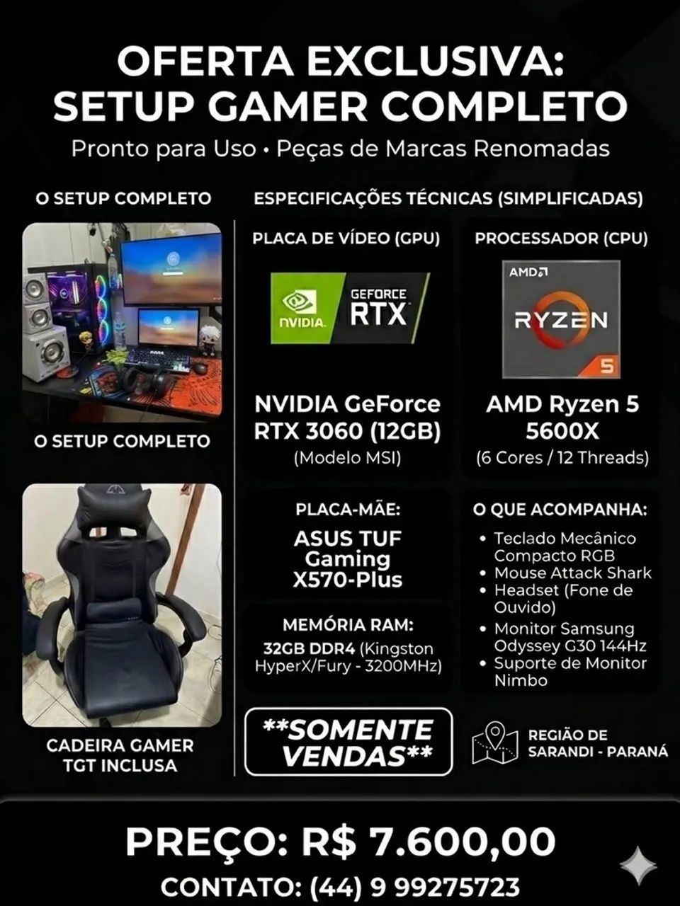Vendo PC gamer