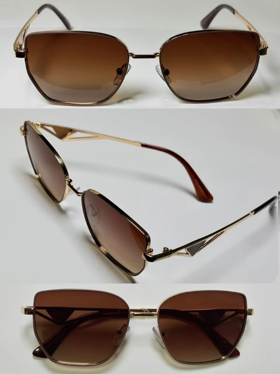 Óculos de Sol Feminino polarizado - Dourado | Elegante e Sofisticado