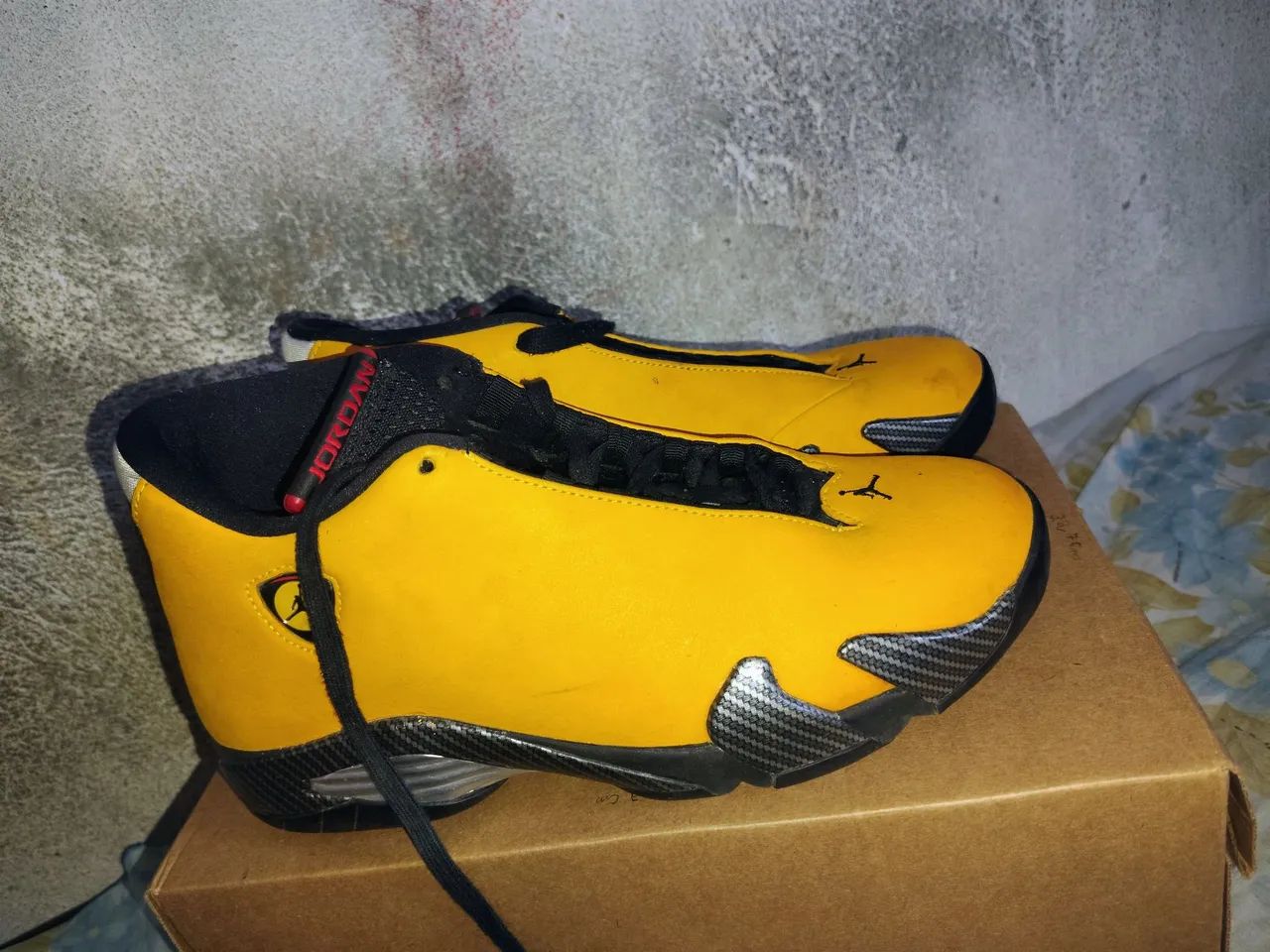Tênis Air Jordan 14 Retro Amarelo Ferrari - Calçados - Jurunas
