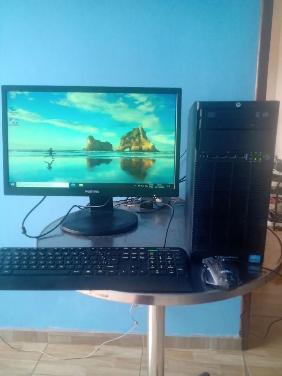 Computador Hp servidor tela 22"