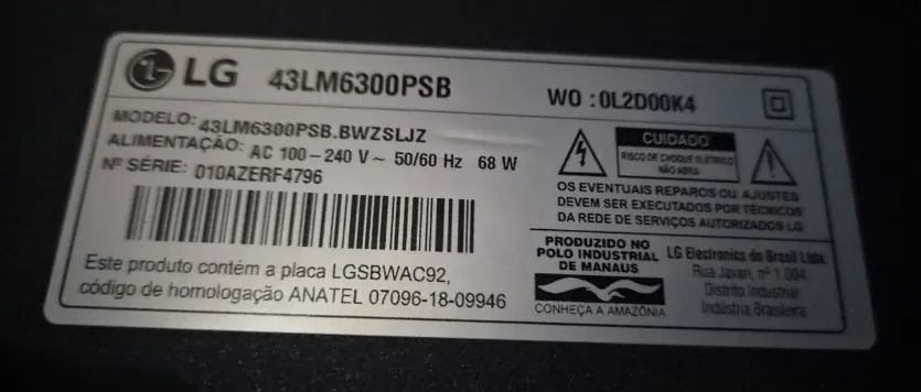 SMART TV LG 43" C/DEFEITO - Foto 4