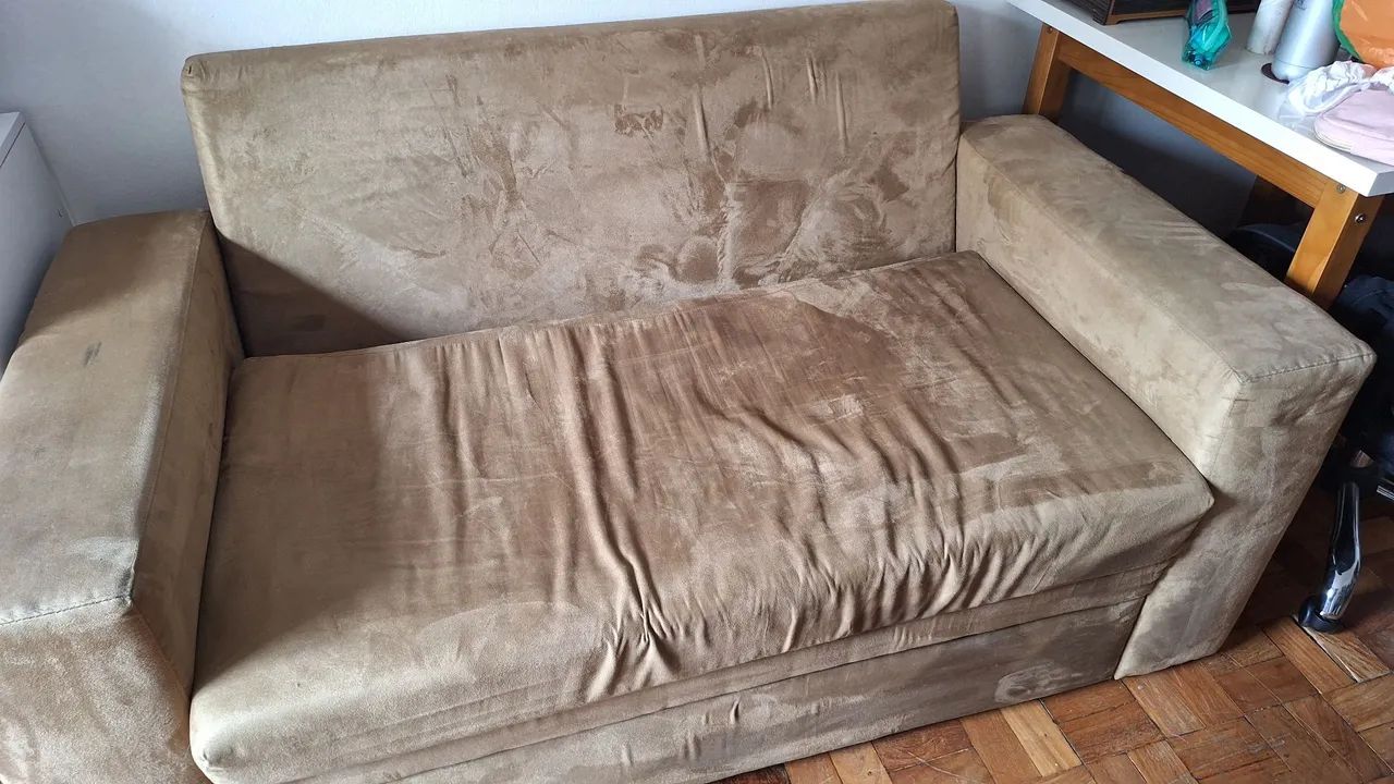Sofá-cama 2 lugares seminovo - Foto 2