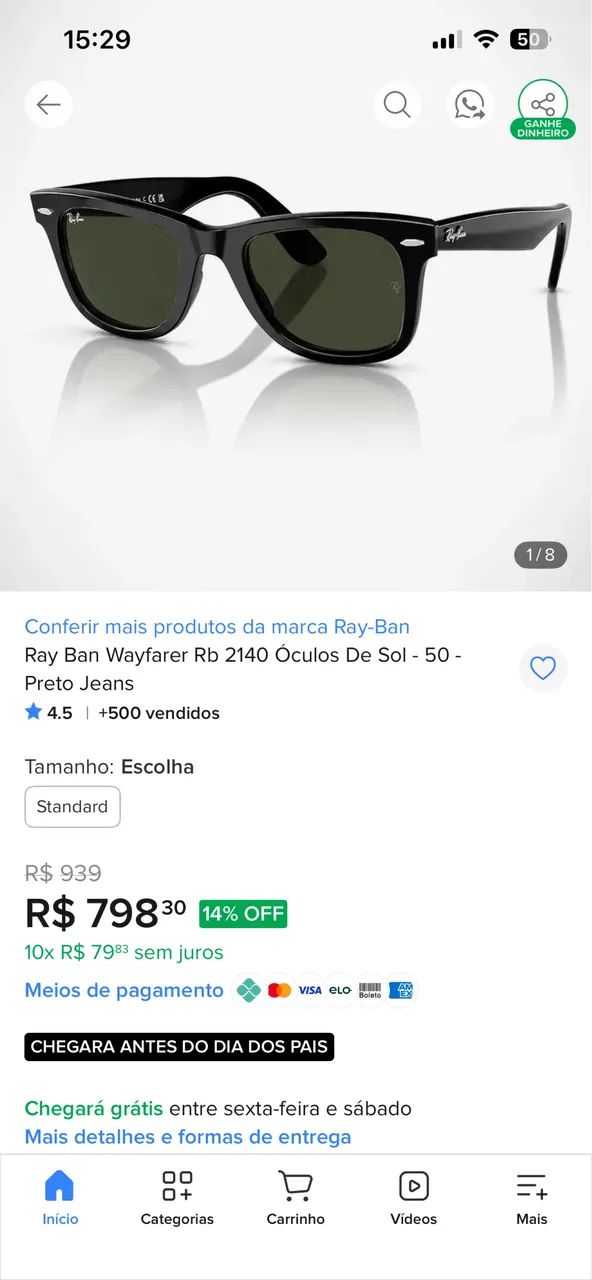 Óculos Rayban Original - Foto 2