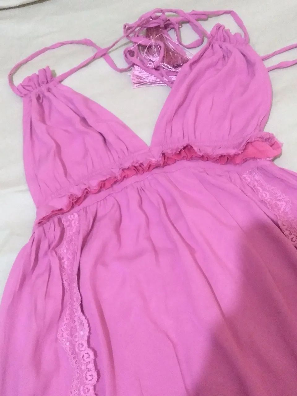 Vestido De alçinha Rosa  - Foto 3