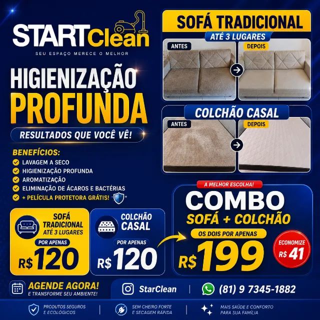 limpeza a seco e higienização de sofá e colchão - Foto 2